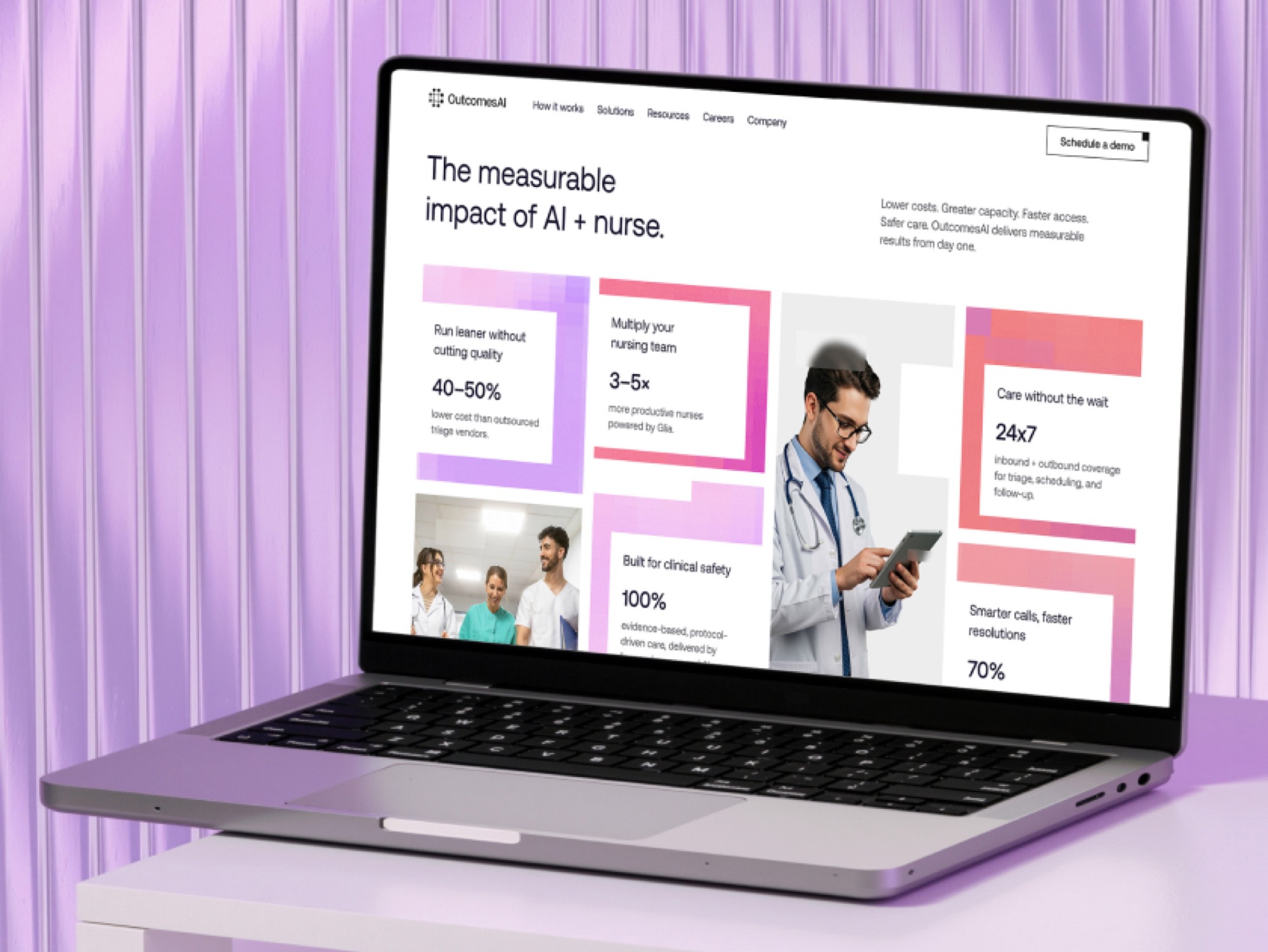 The measurable impact of AI and nurse, on laptop